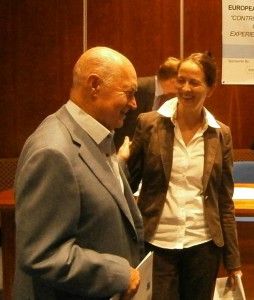 Ehemaliger Präsident Zyperns Georgios Vassiliou und Heike Kraack-Ticky